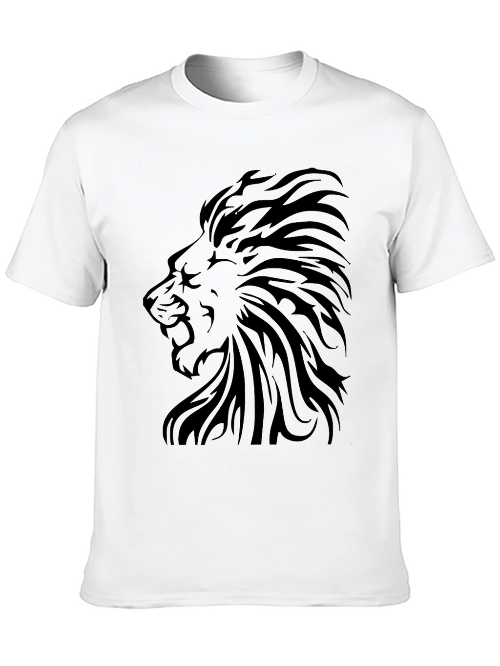 Lion Graphic Tee - Stylish Black T-Shirt