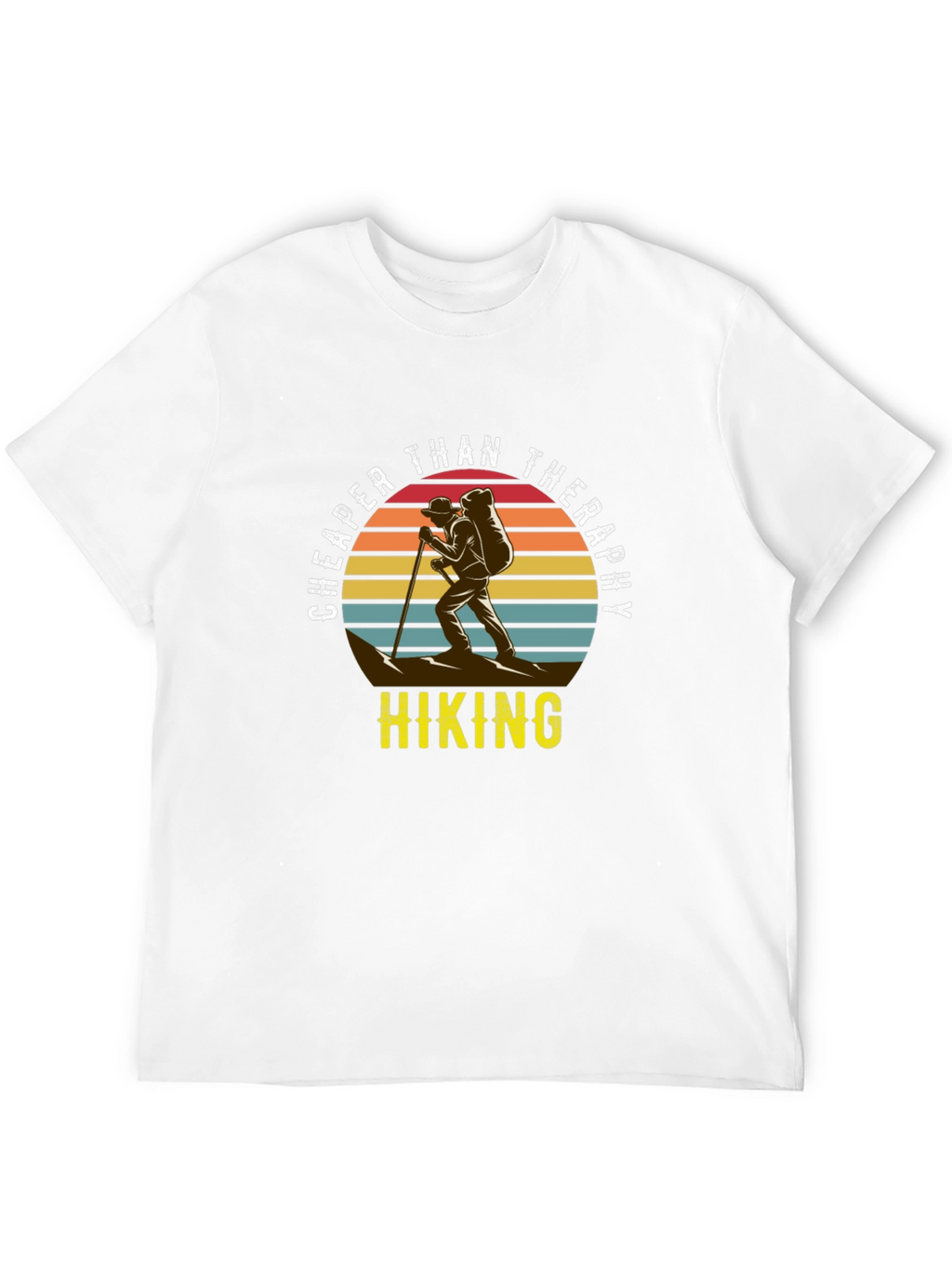 Cheaper Than Therapy Hiking Graphic T-Shirt