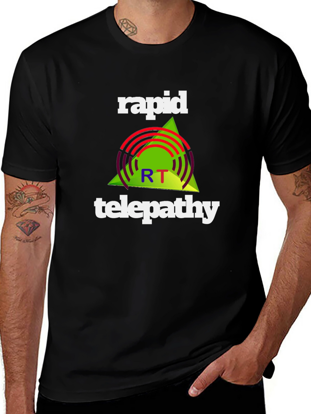 Rapid Telepathy Graphic Tee - Black