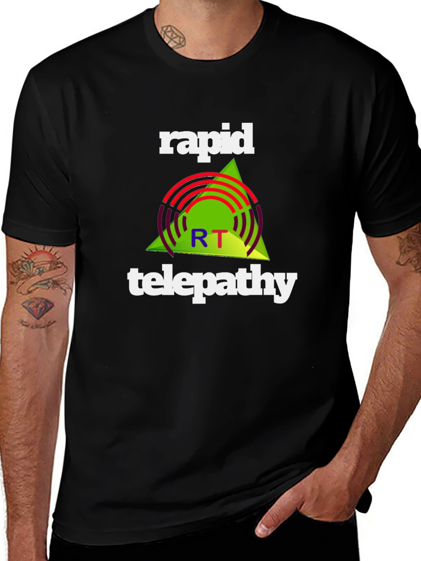 Rapid Telepathy Graphic Tee - Black