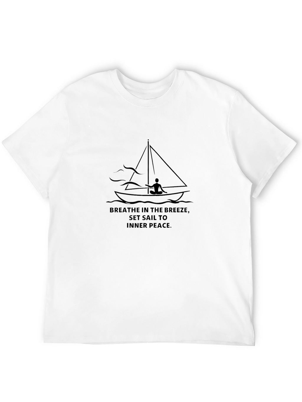 Breathe in the Breeze Sailboat Graphic Tee