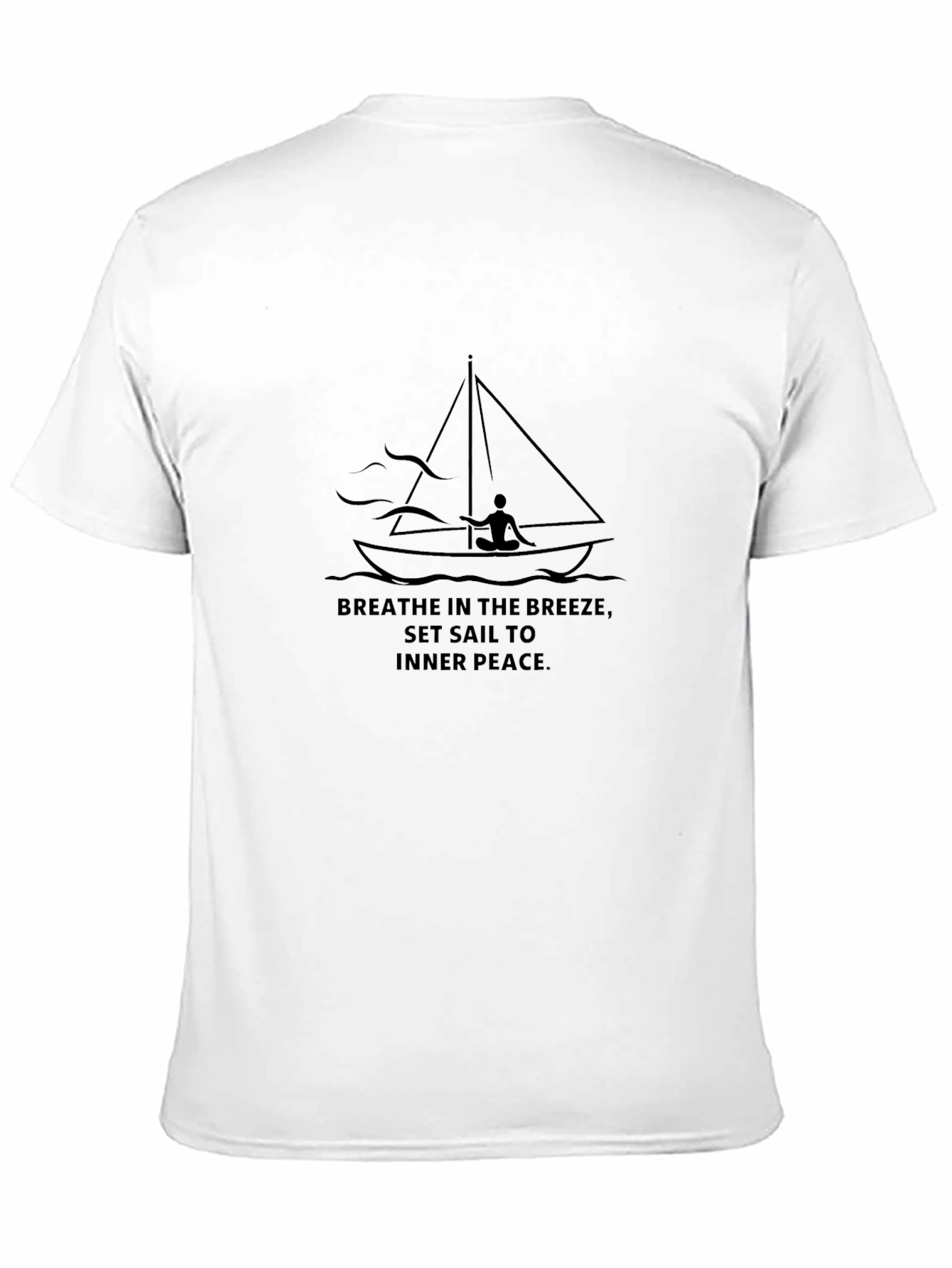 Breathe in the Breeze Sailboat Graphic Tee