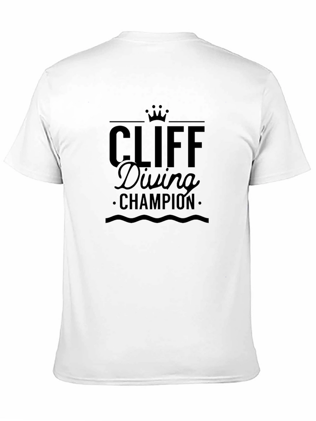 Cliff Diving Champion Black T-Shirt