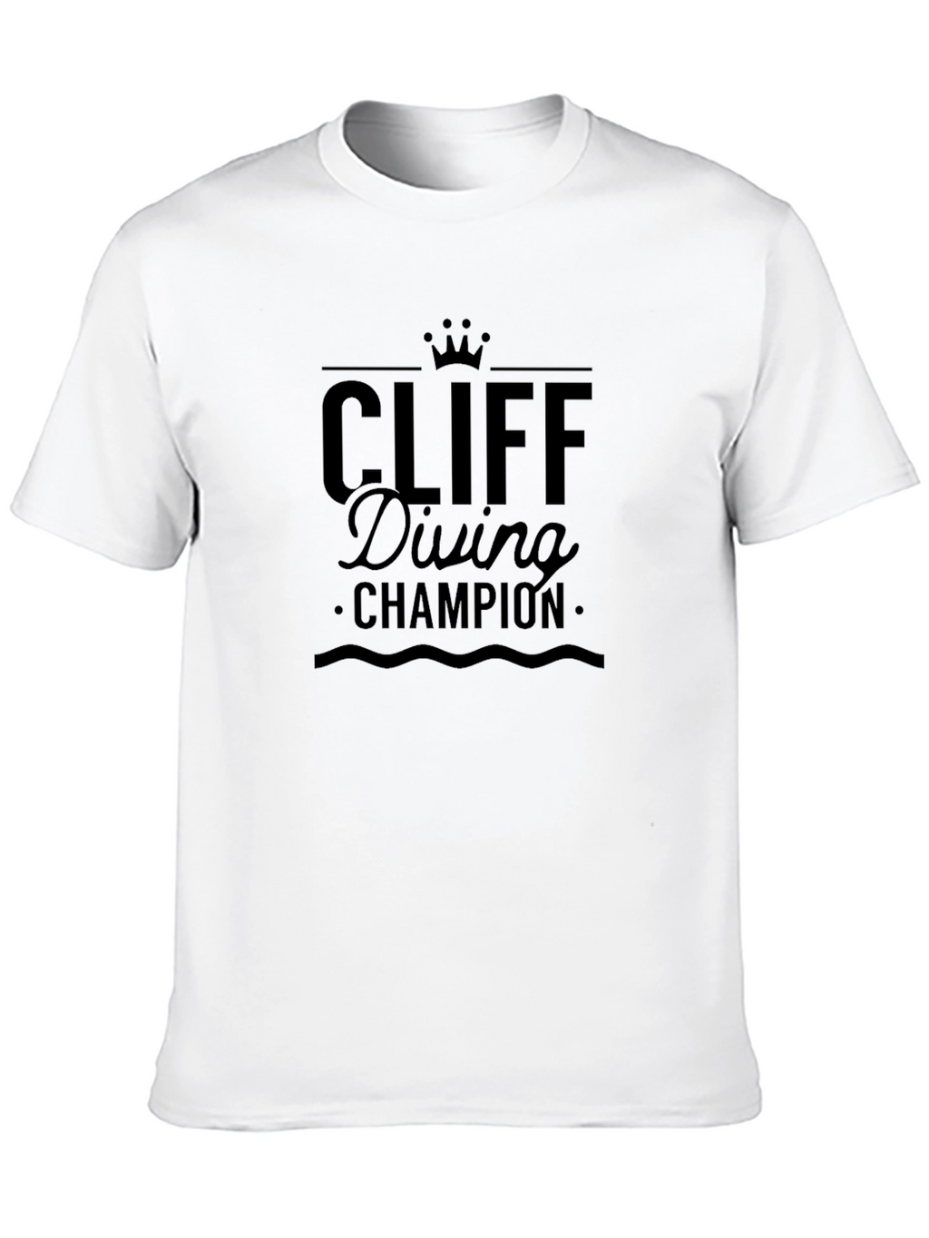 Cliff Diving Champion Black T-Shirt