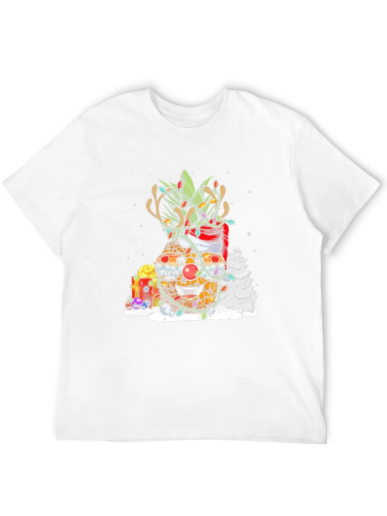 Festive Pineapple Christmas T-Shirt