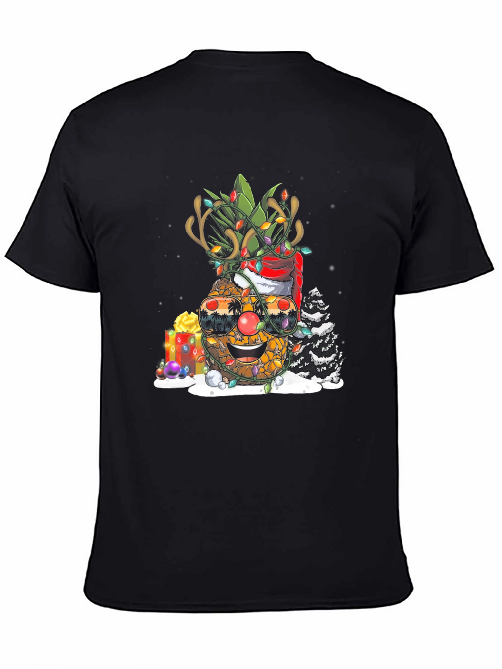Festive Pineapple Christmas T-Shirt
