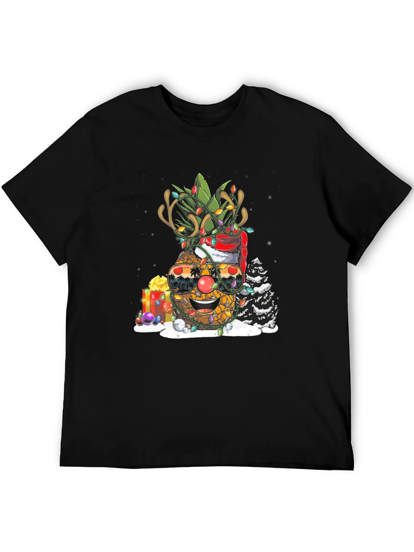 Festive Pineapple Christmas T-Shirt