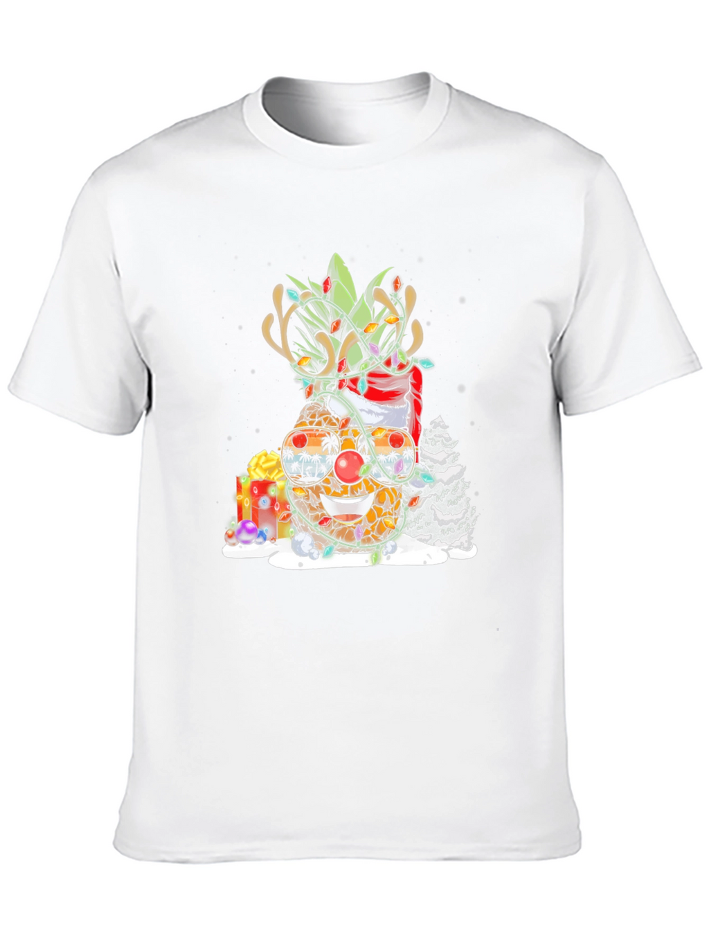 Festive Pineapple Christmas T-Shirt