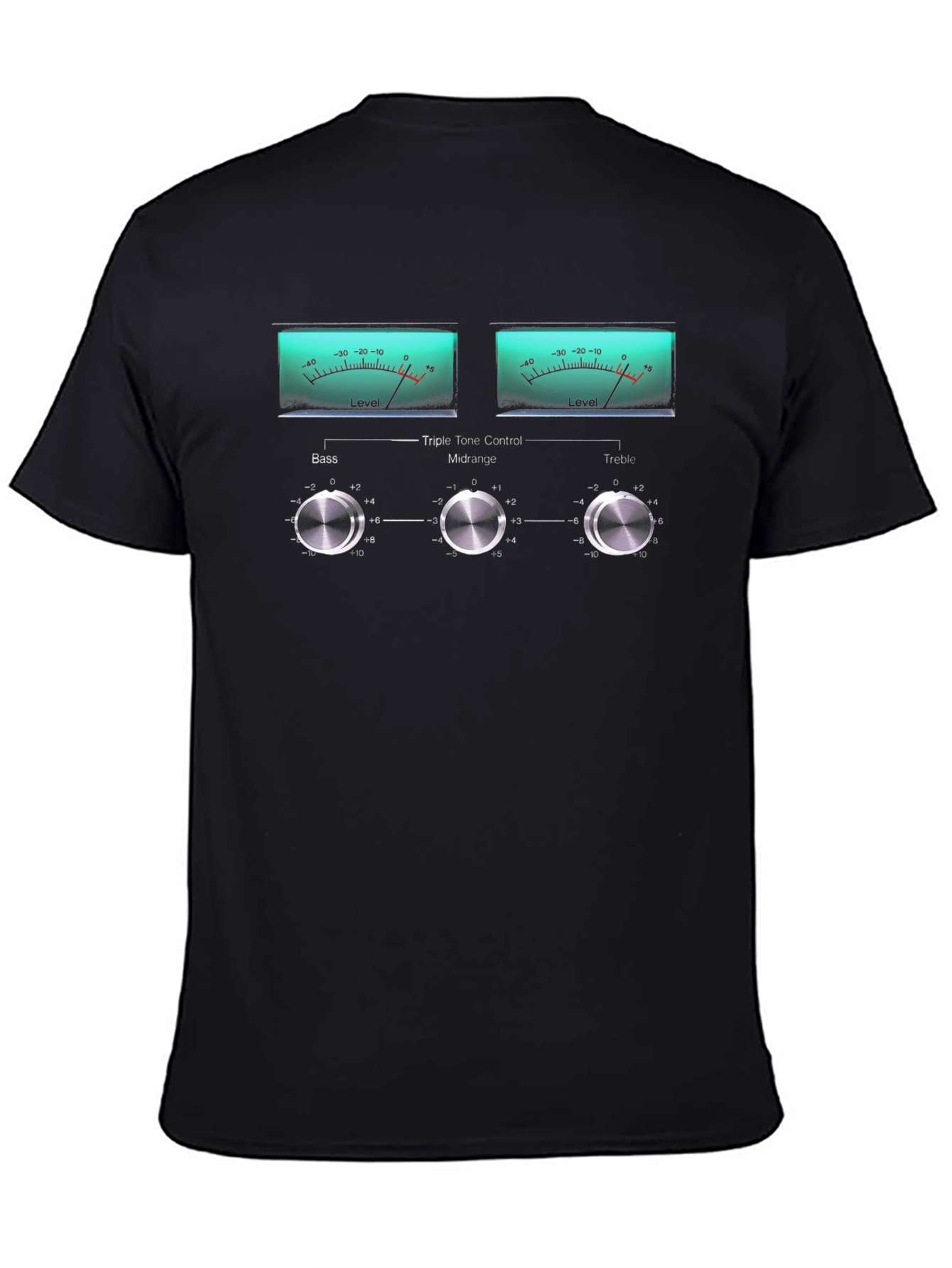 Retro Audio Equalizer Graphic T-Shirt