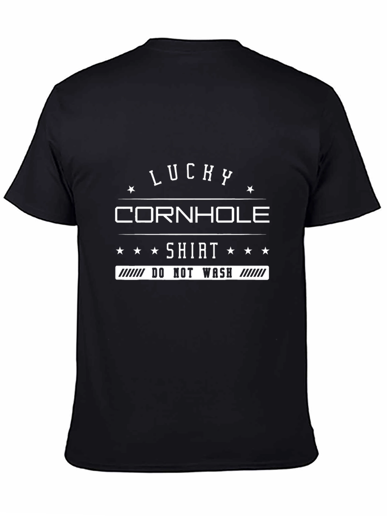 Lucky Cornhole Shirt - Black Graphic Tee