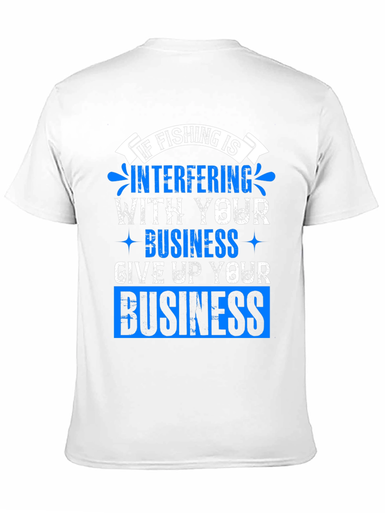 Fishing Interference Graphic Tee - Black