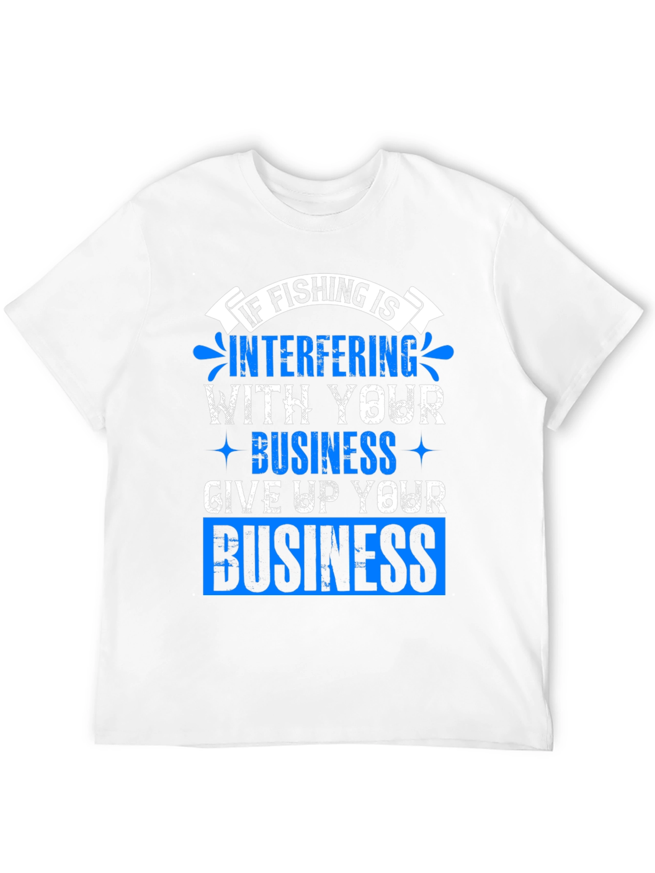 Fishing Interference Graphic Tee - Black
