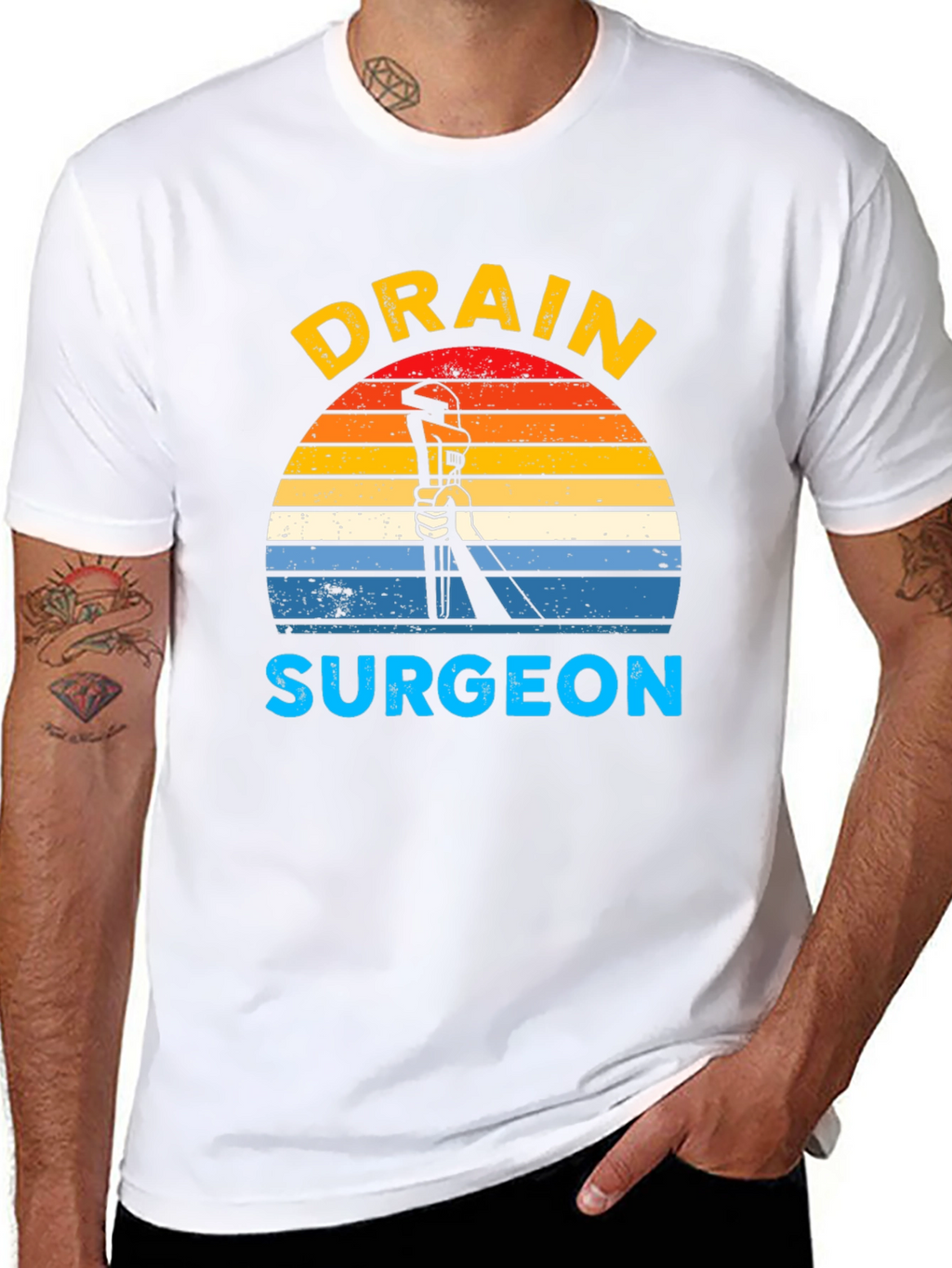 Drain Surgeon Graphic T-Shirt - Plumber Humor