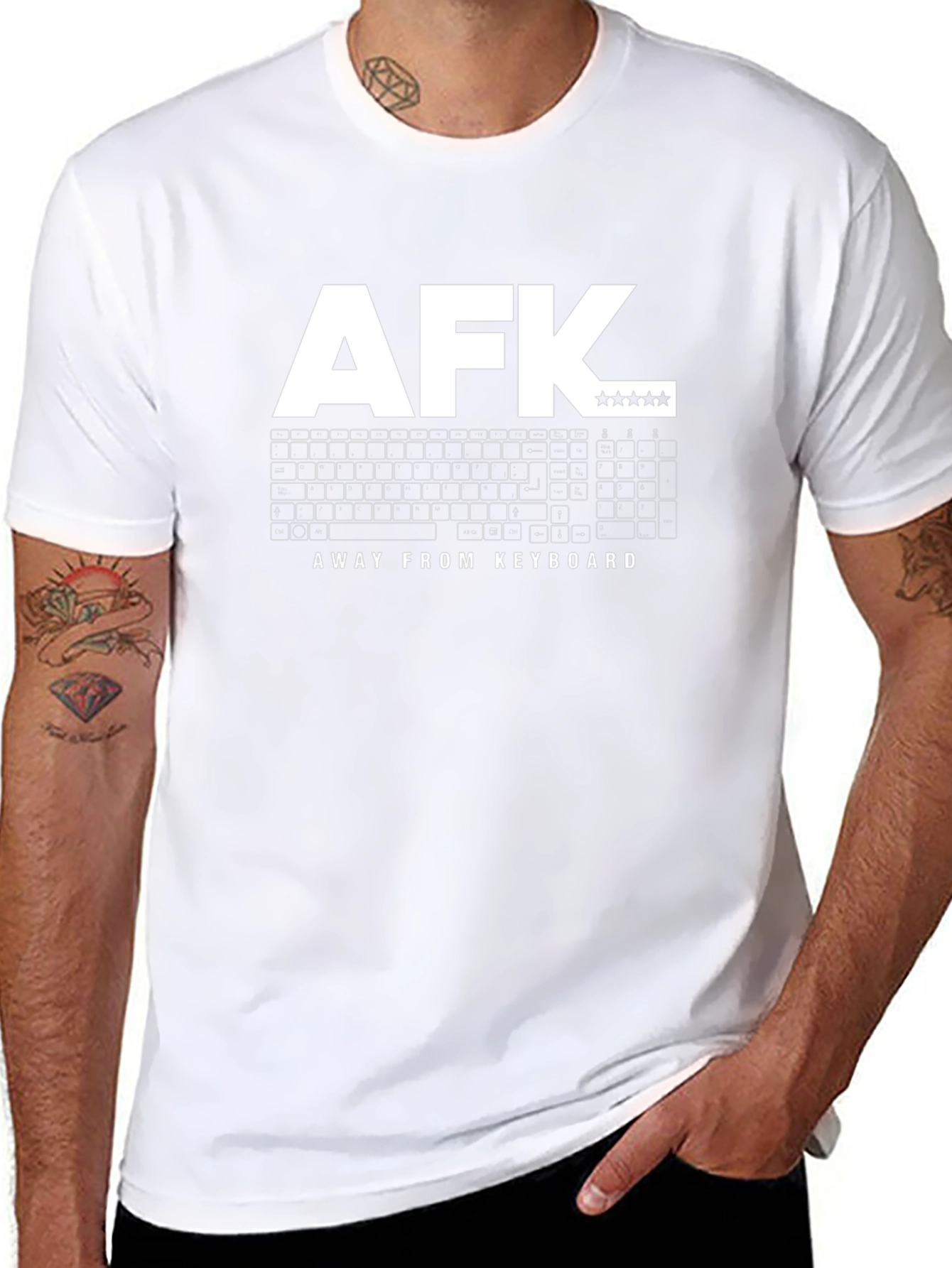 AFK Keyboard T-Shirt - Gamer Apparel