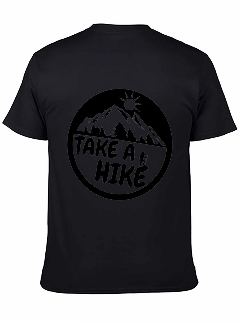 Take A Hike Graphic T-Shirt - Black Mountain Tee