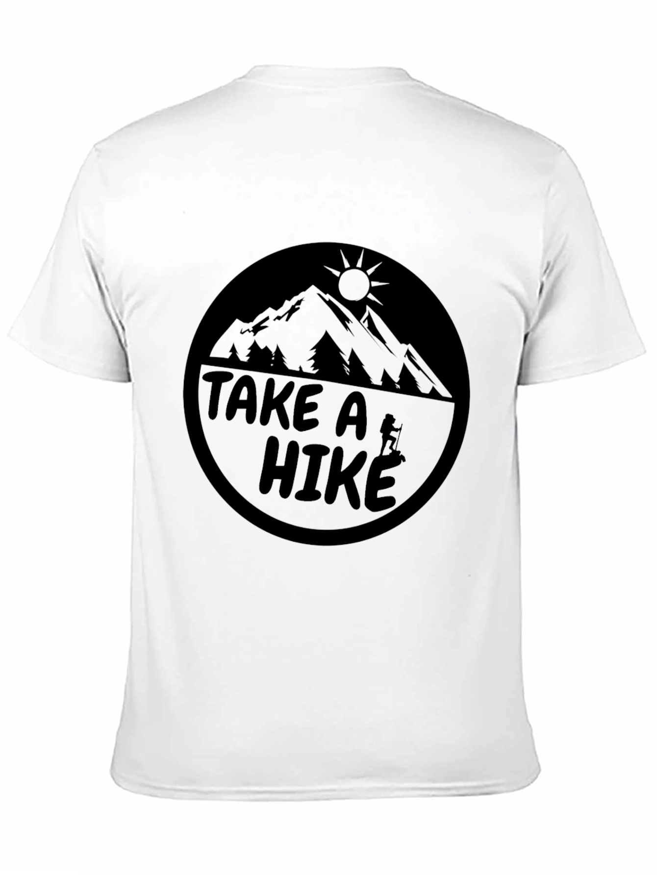 Take A Hike Graphic T-Shirt - Black Mountain Tee