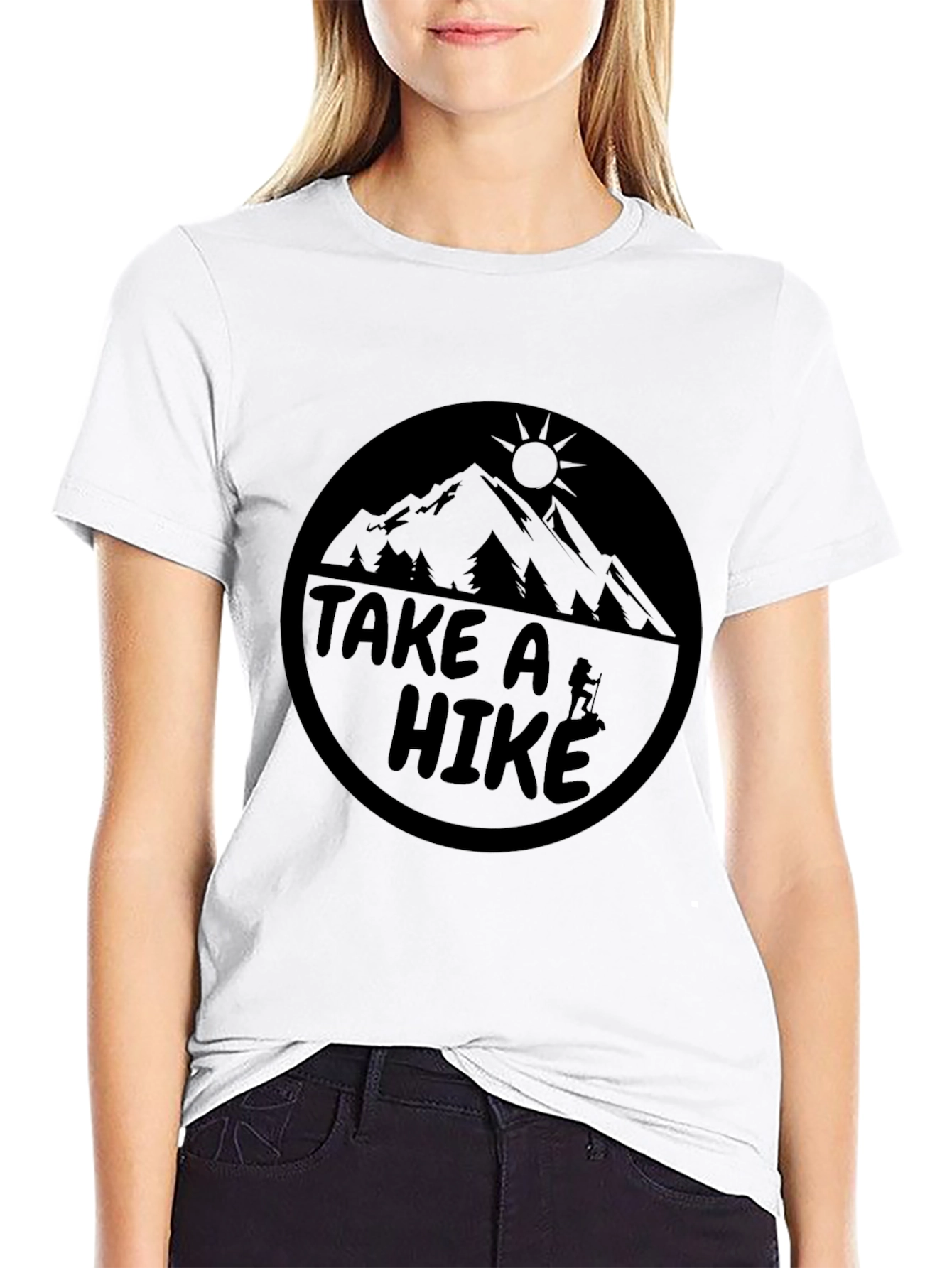 Take A Hike Graphic T-Shirt - Black Mountain Tee