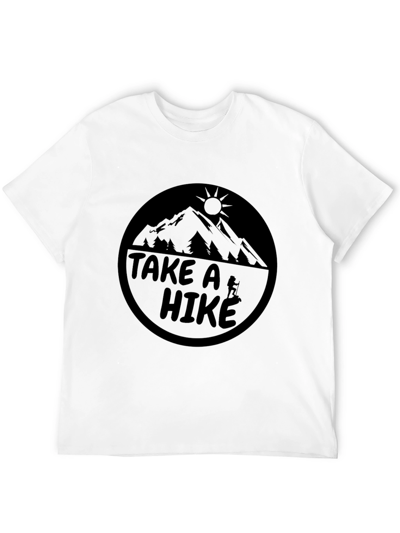 Take A Hike Graphic T-Shirt - Black Mountain Tee