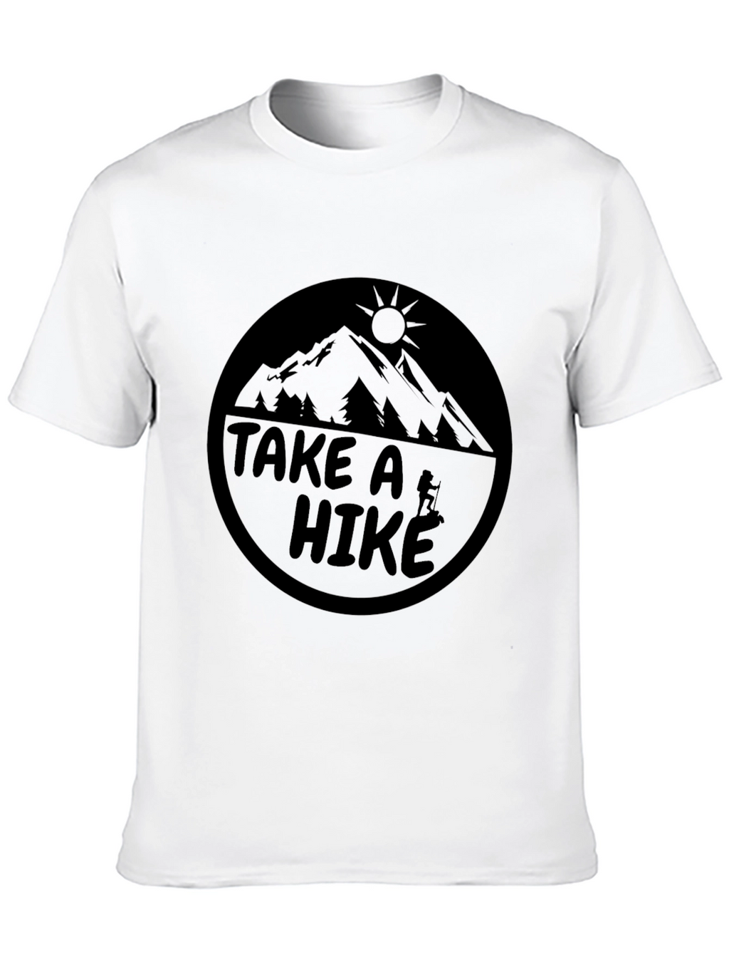 Take A Hike Graphic T-Shirt - Black Mountain Tee