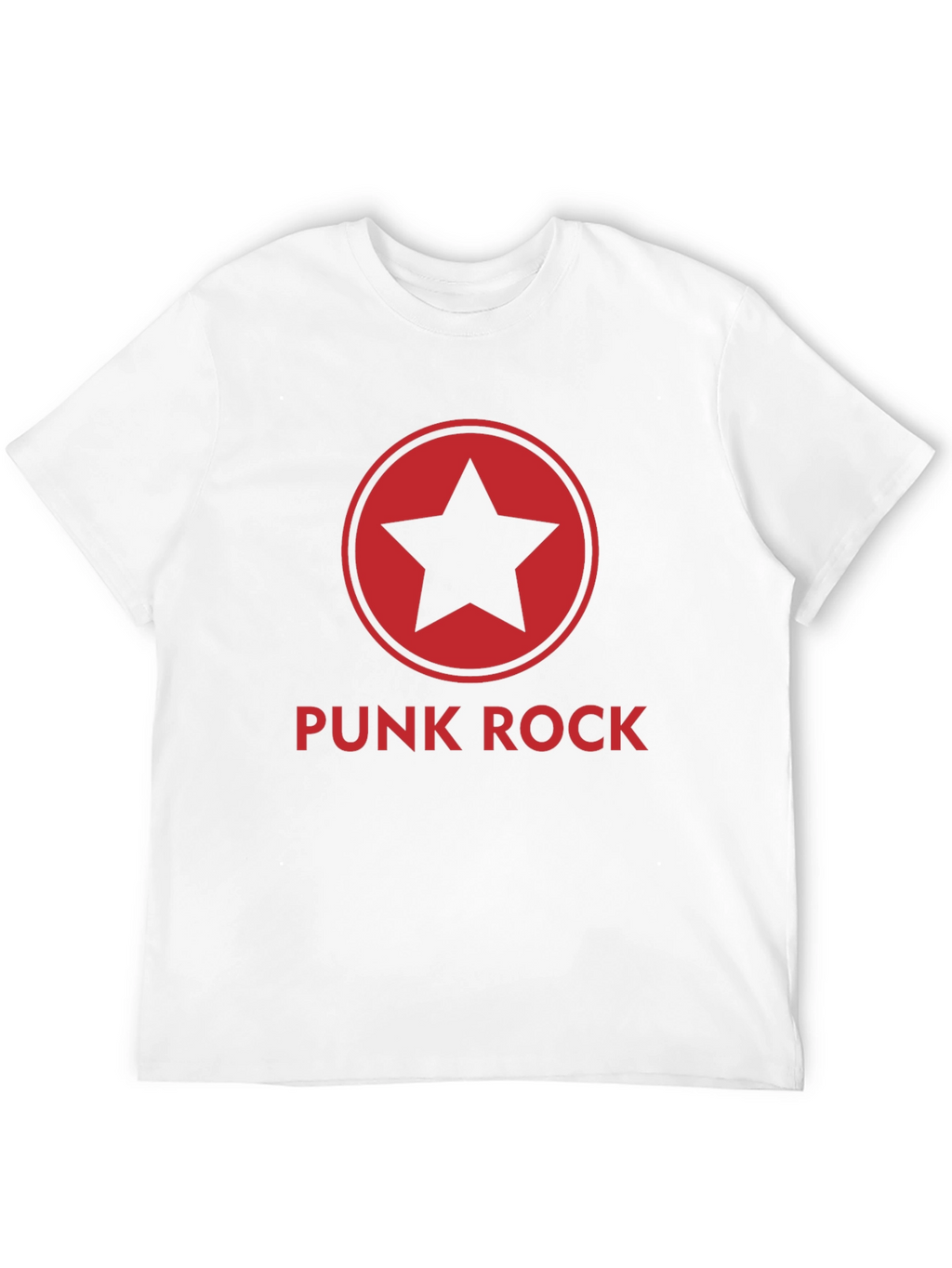 Punk Rock Star Graphic Tee - Black