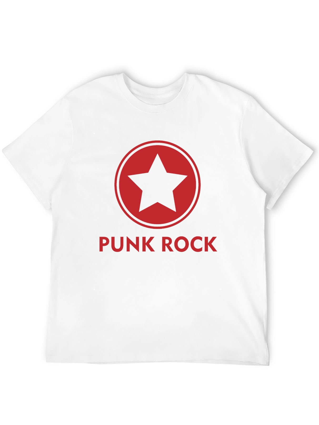 Punk Rock Star Graphic Tee - Black