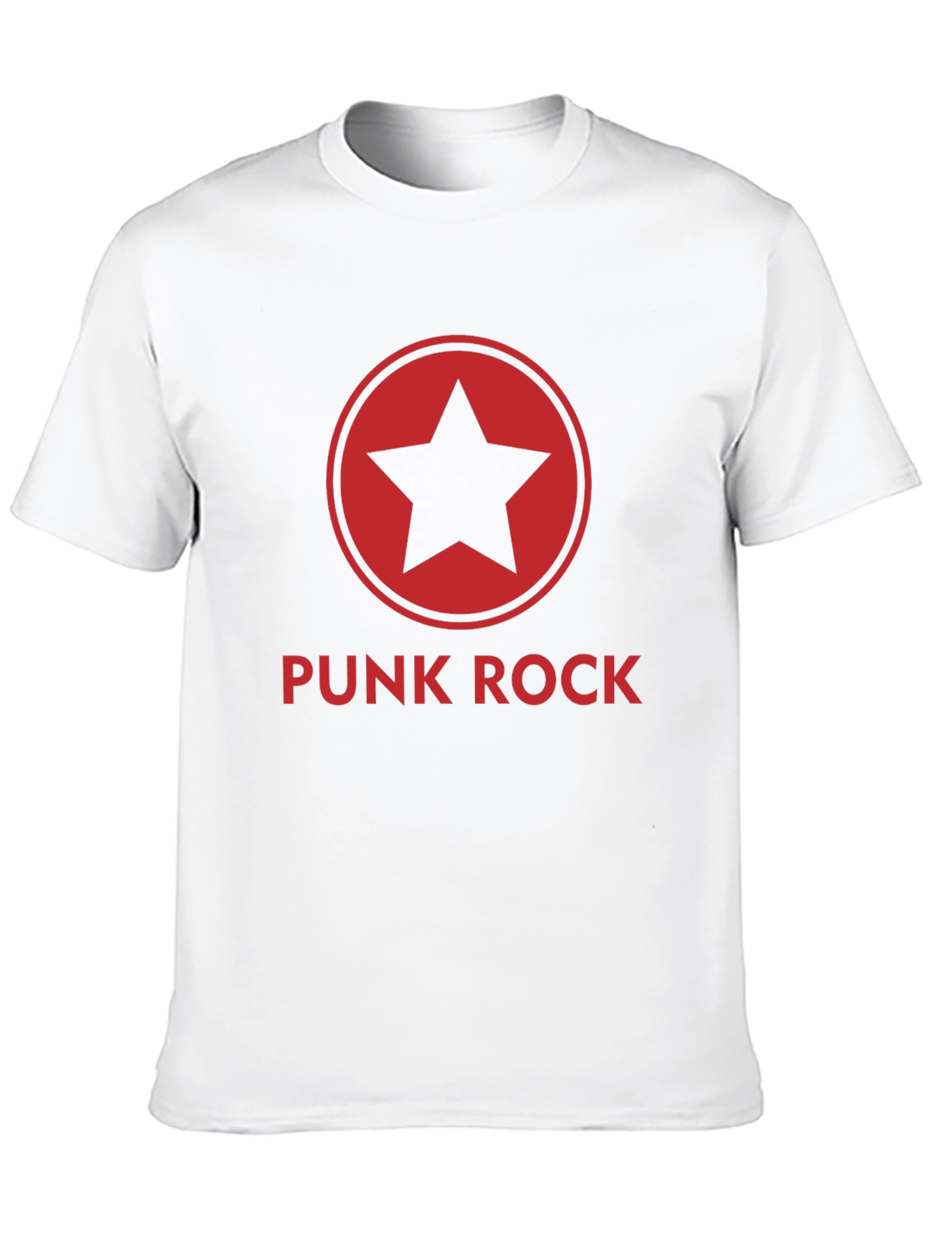 Punk Rock Star Graphic Tee - Black