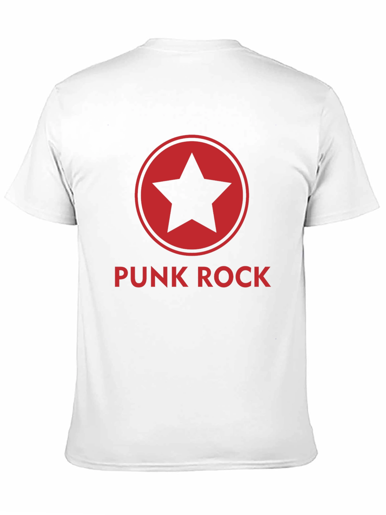 Punk Rock Star Graphic Tee - Black