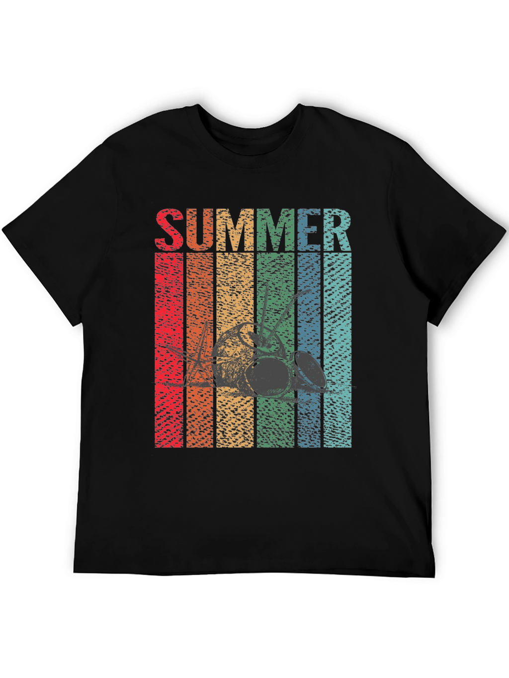 Retro Summer Drum Set T-Shirt