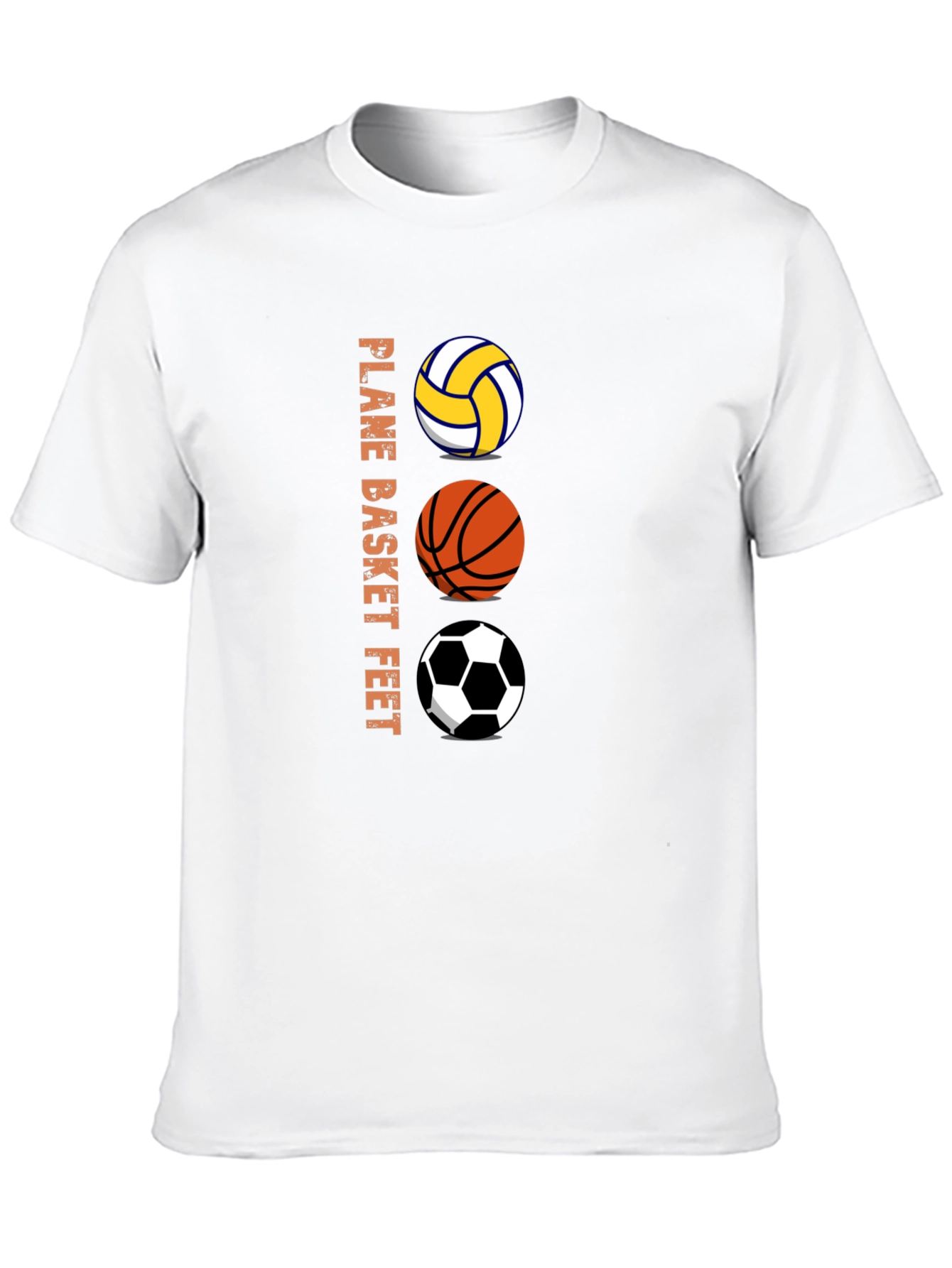 Sports Ball T-Shirt - Volleyball Basketball Soccer