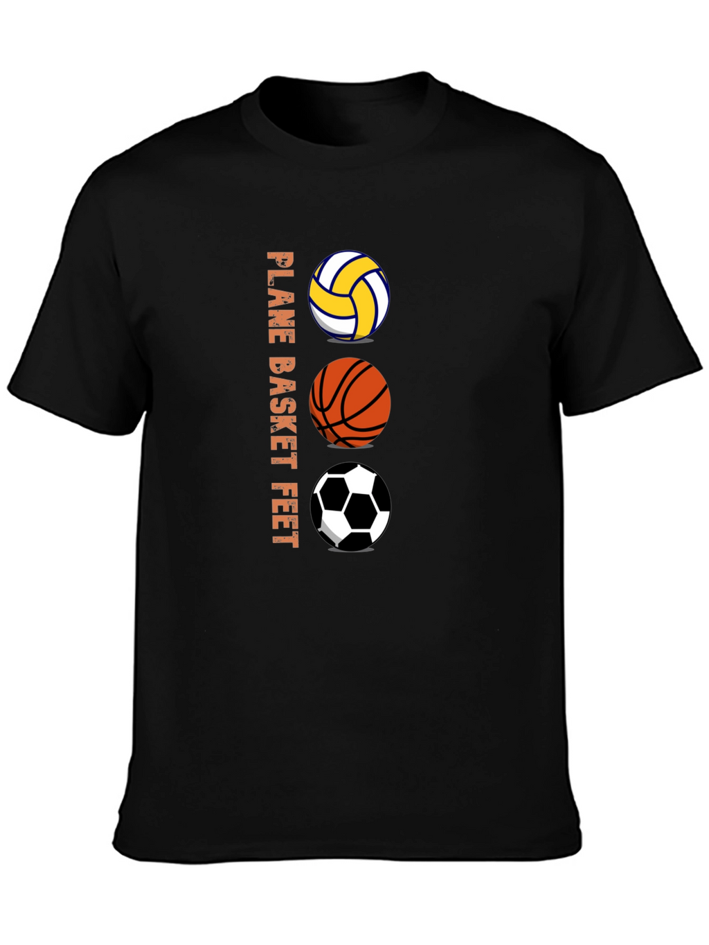 Sports Ball T-Shirt - Volleyball Basketball Soccer