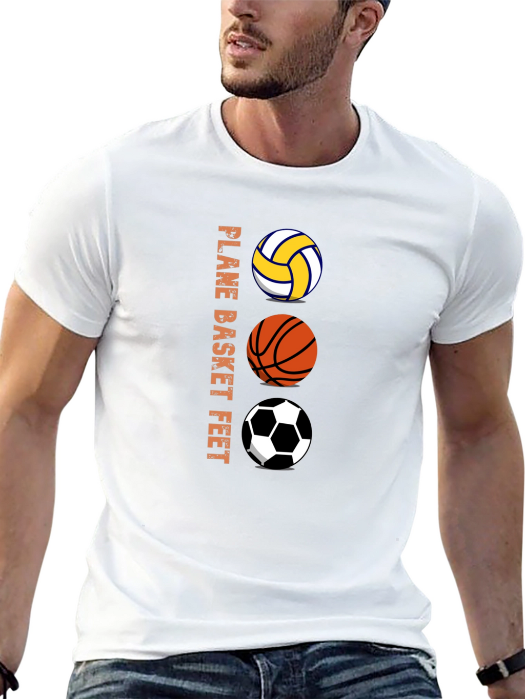 Sports Ball T-Shirt - Volleyball Basketball Soccer