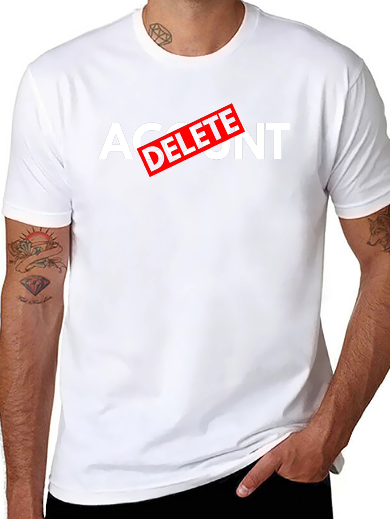 Account Delete T-Shirt - Funny Sarcastic Tee