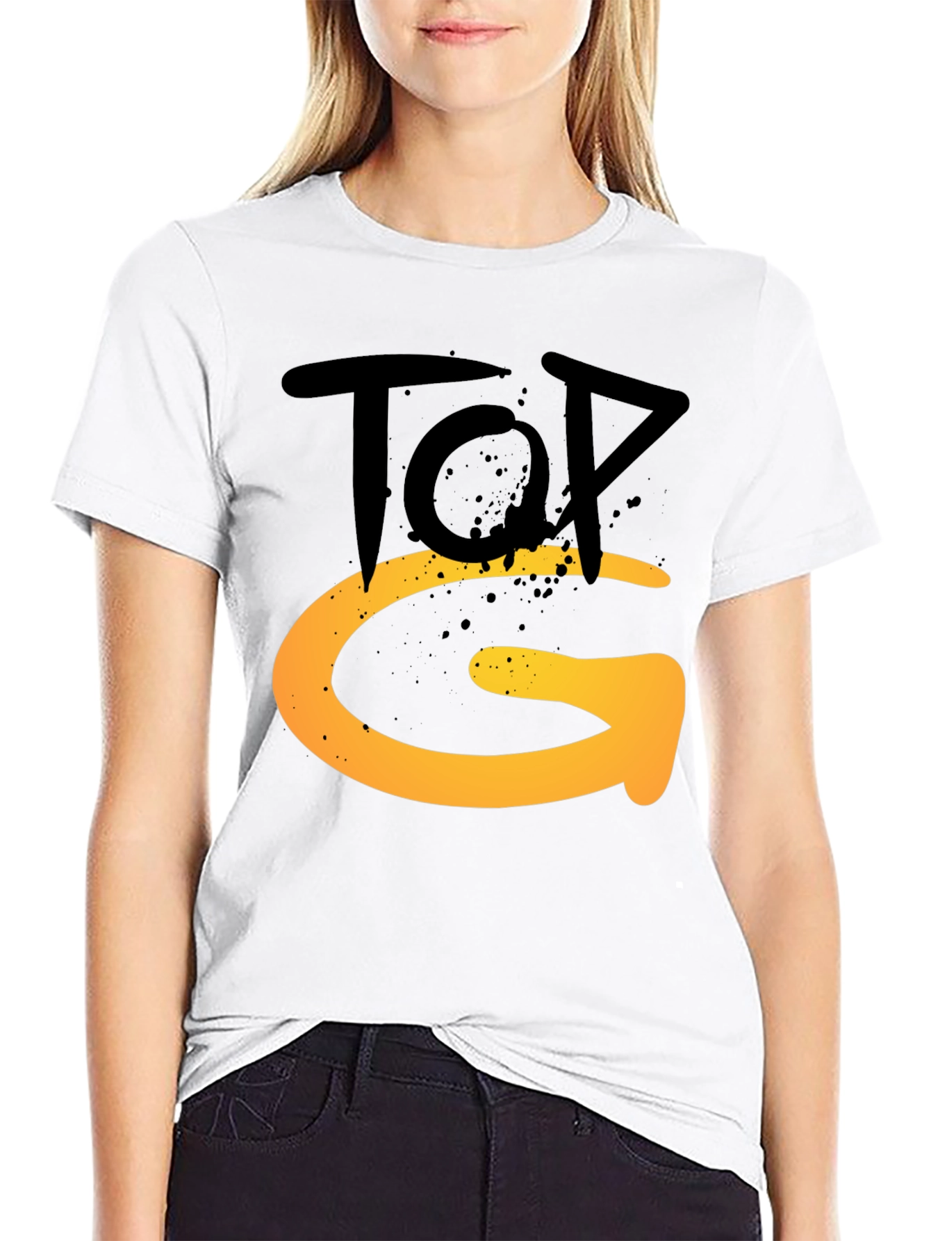 Top G Graphic Tee - Stylish Mens Black T-Shirt