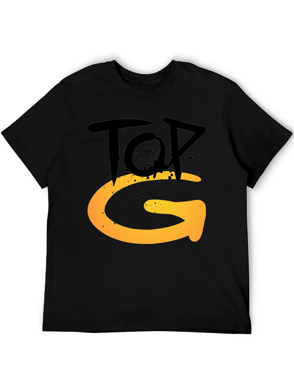 Top G Graphic Tee - Stylish Mens Black T-Shirt