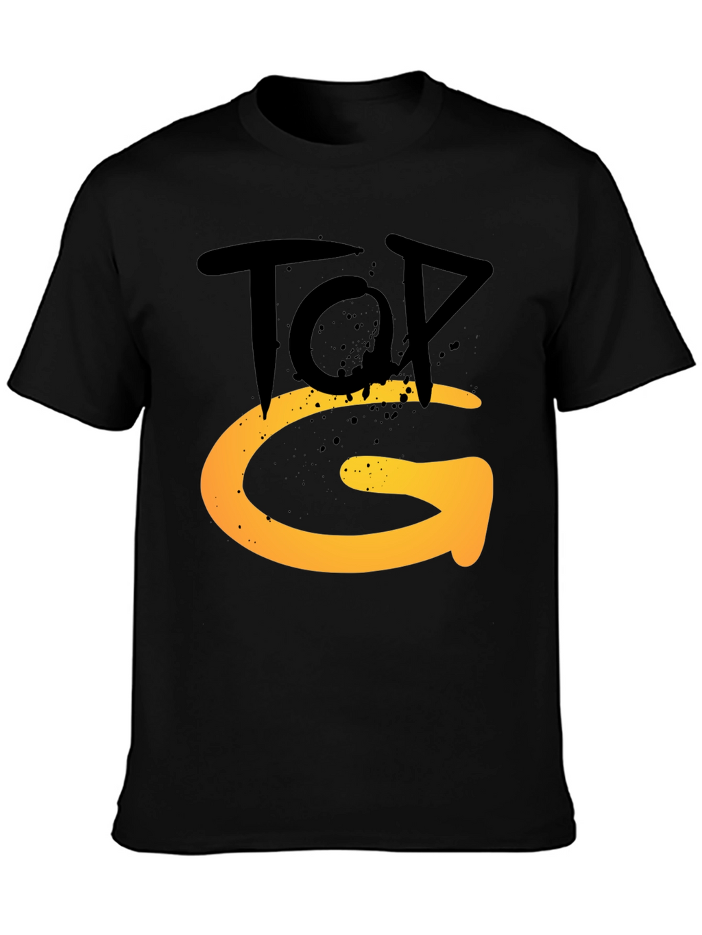 Top G Graphic Tee - Stylish Mens Black T-Shirt