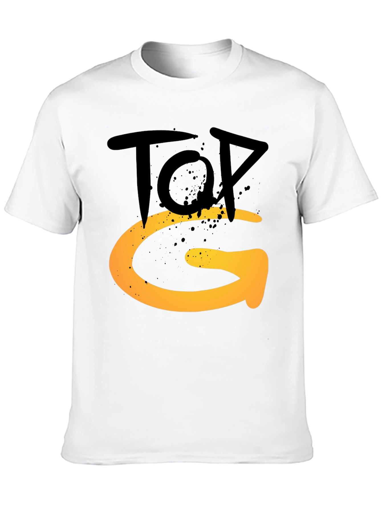 Top G Graphic Tee - Stylish Mens Black T-Shirt