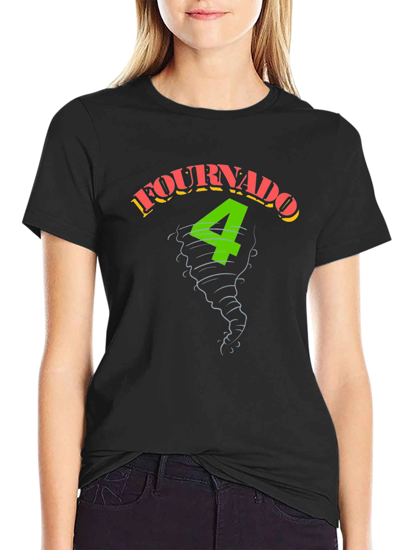 Fournado 4 Graphic Tee - Black Short Sleeve