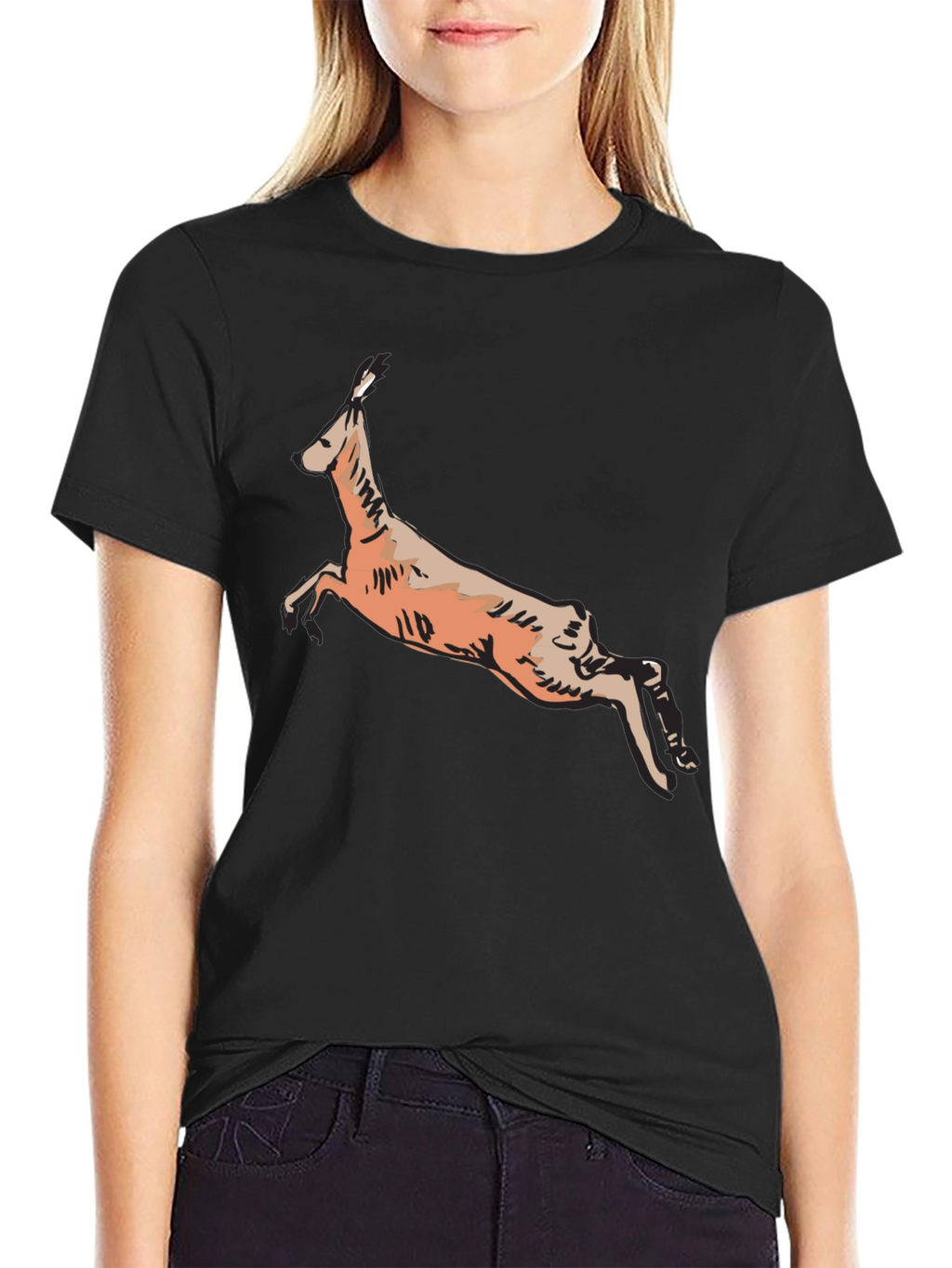 Hare Graphic Print T-Shirt