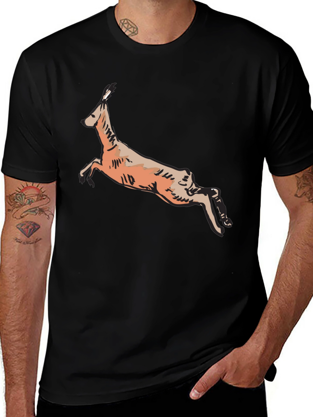 Hare Graphic Print T-Shirt