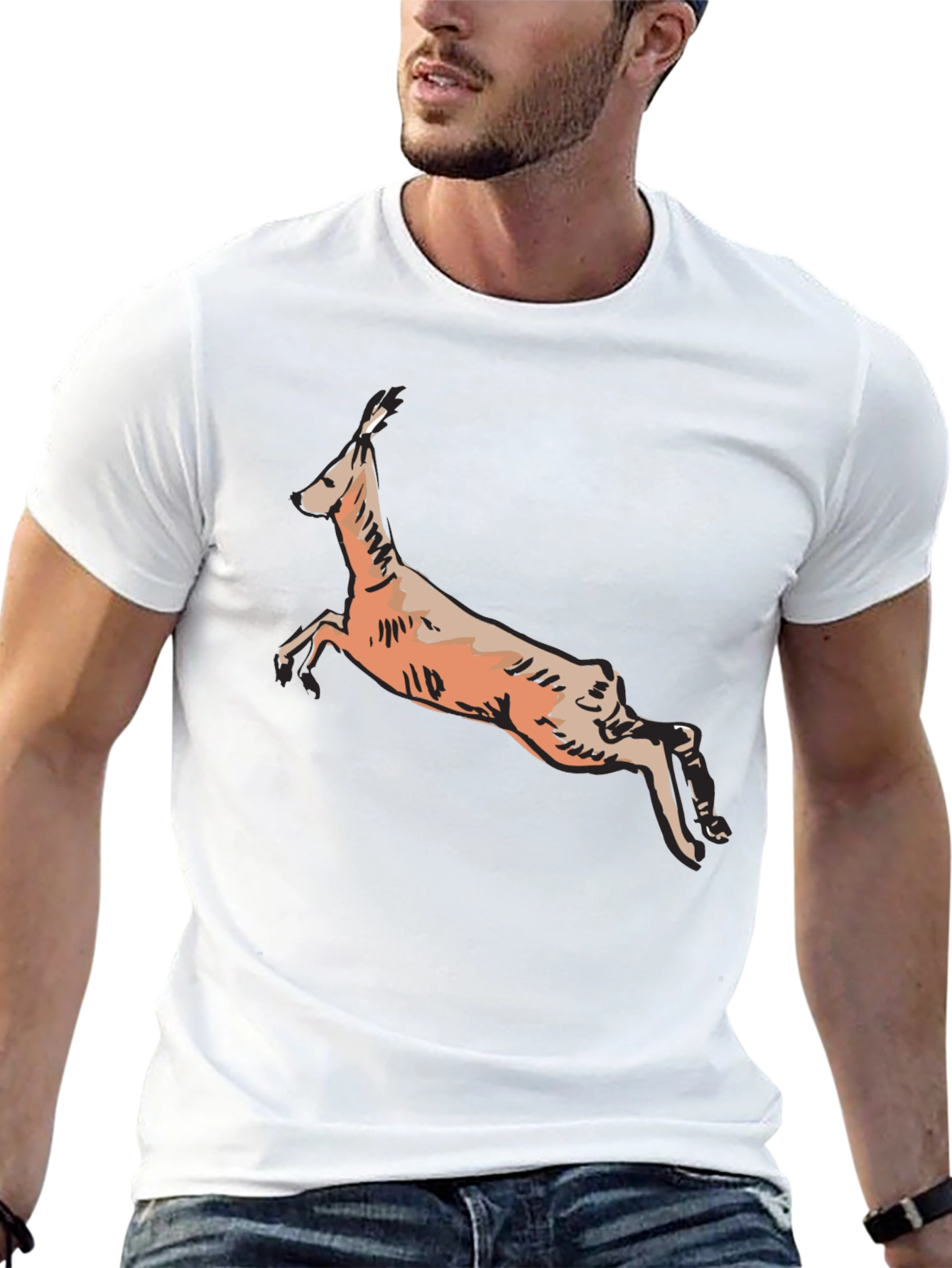 Hare Graphic Print T-Shirt