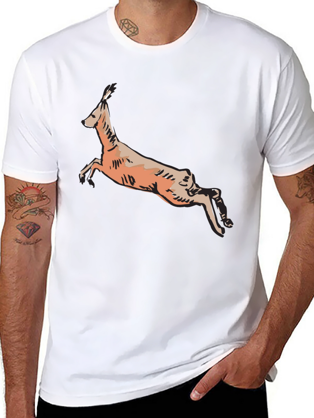 Hare Graphic Print T-Shirt