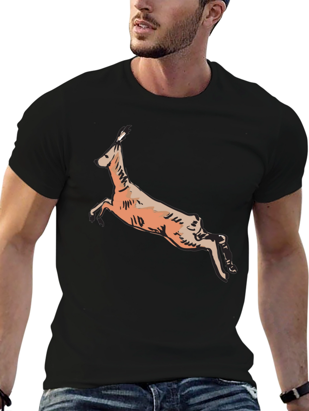 Hare Graphic Print T-Shirt