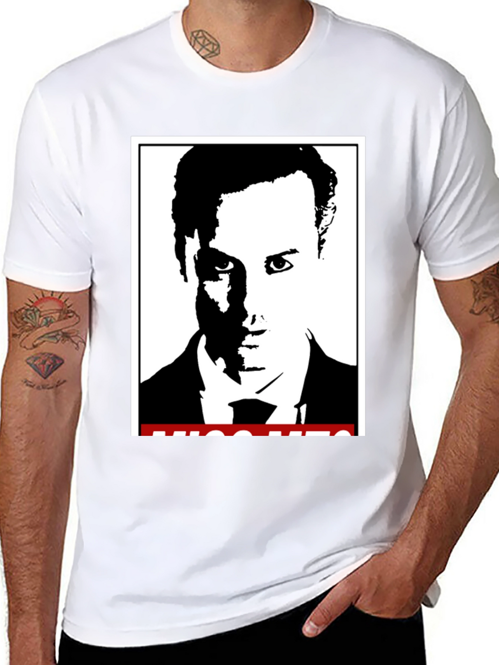 Stylish Black T-Shirt with Graphic Print
