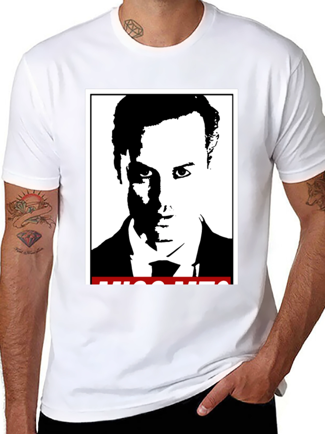 Stylish Black T-Shirt with Graphic Print