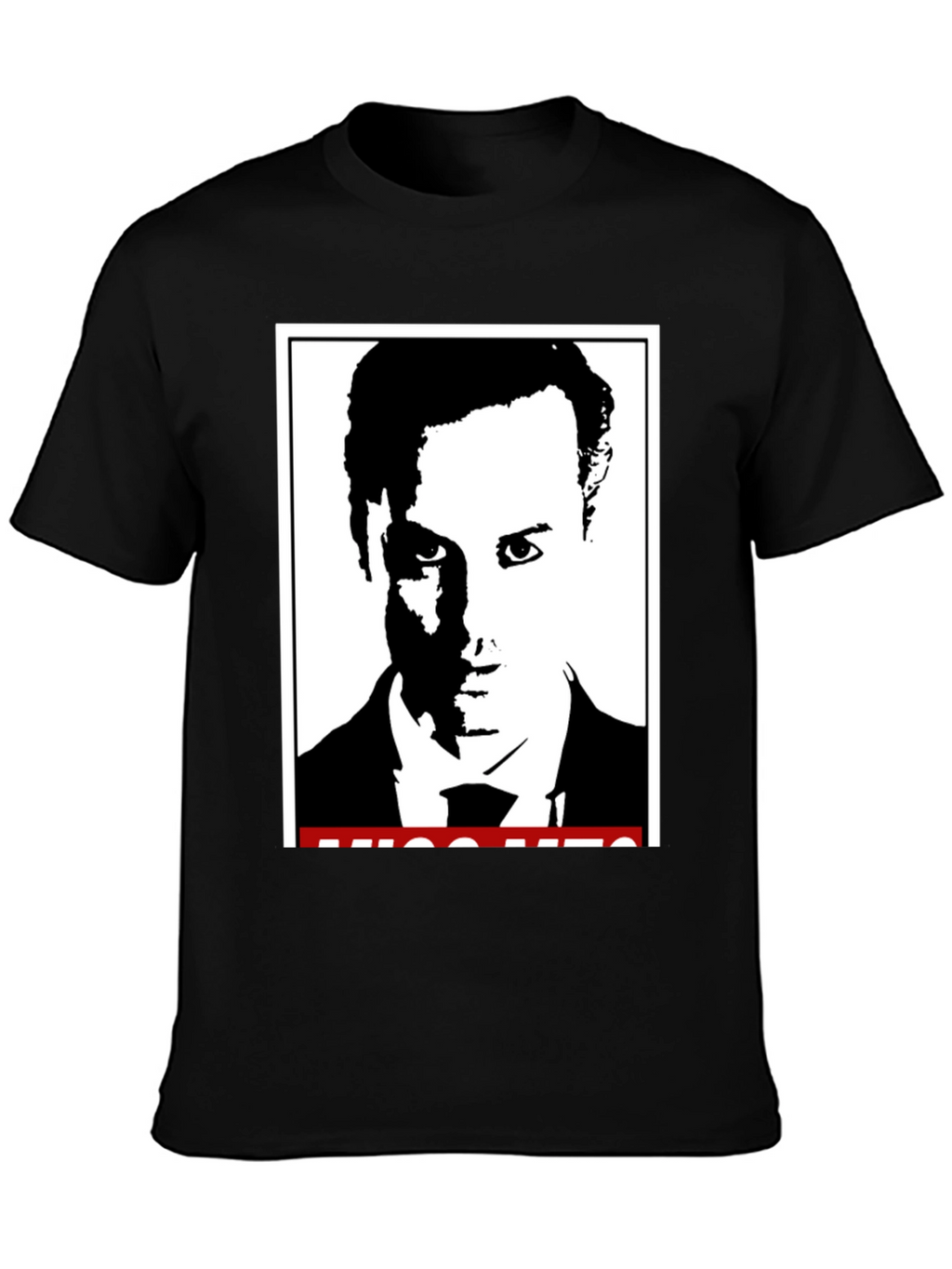 Stylish Black T-Shirt with Graphic Print