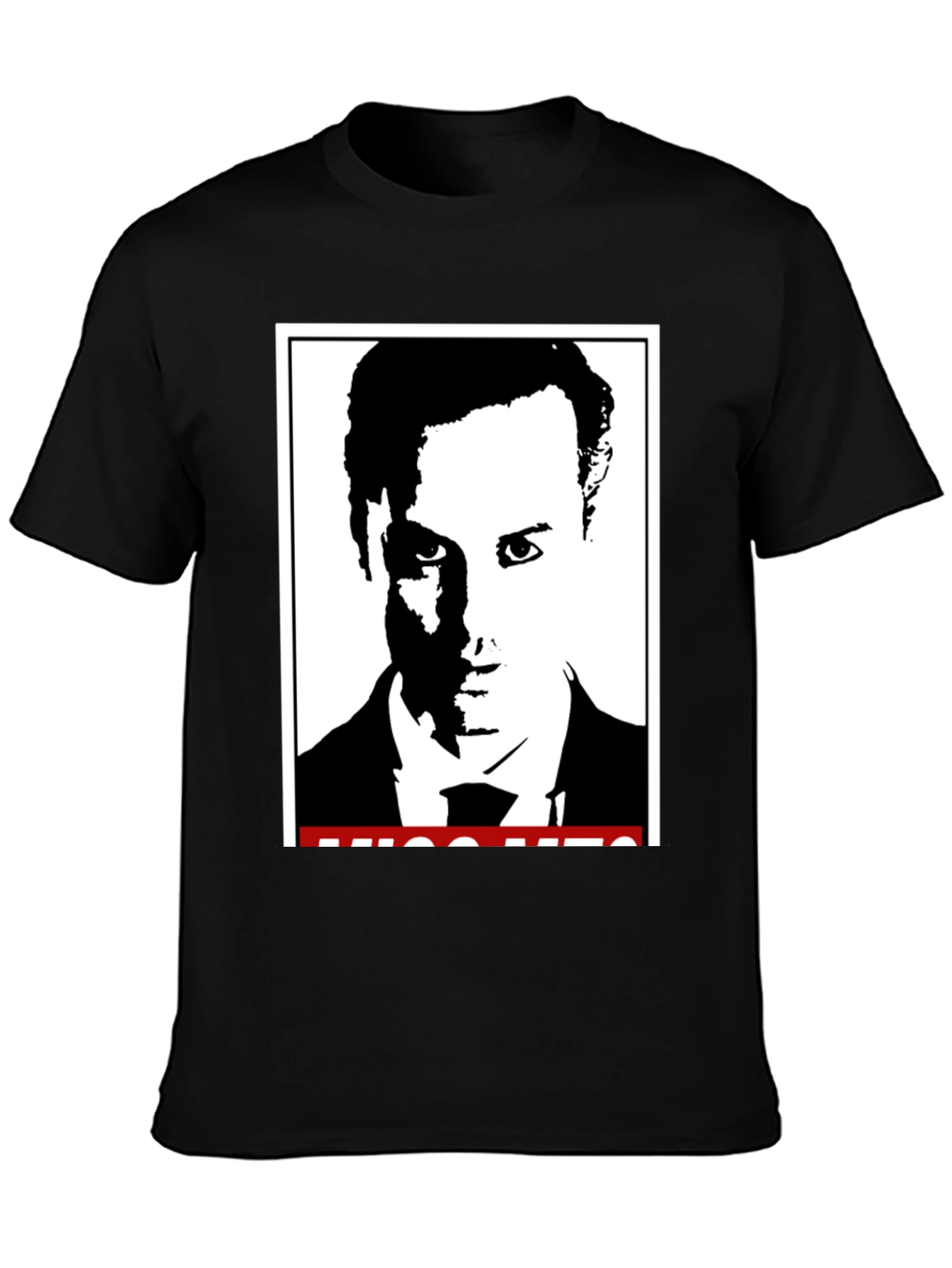 Stylish Black T-Shirt with Graphic Print