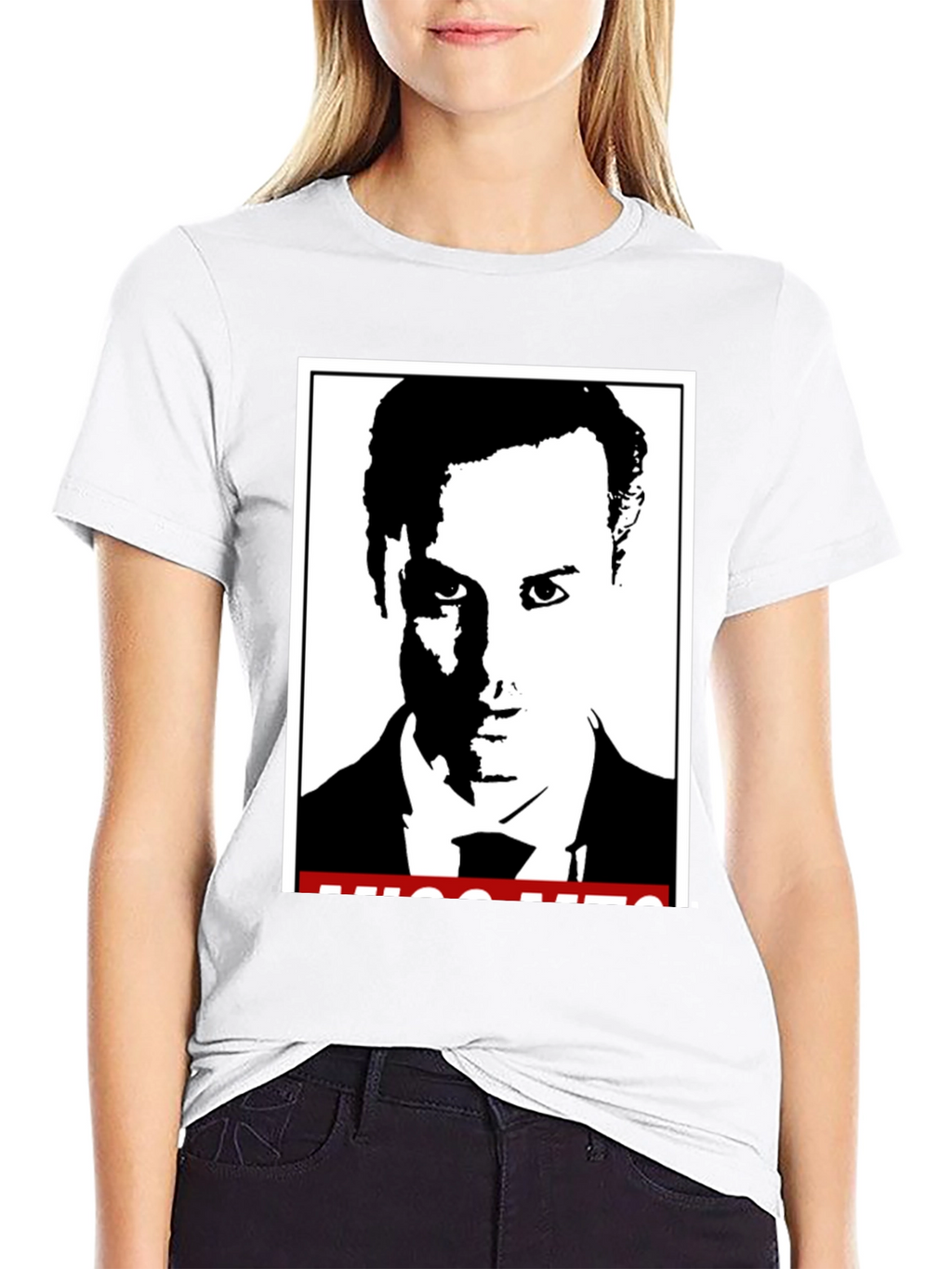 Stylish Black T-Shirt with Graphic Print