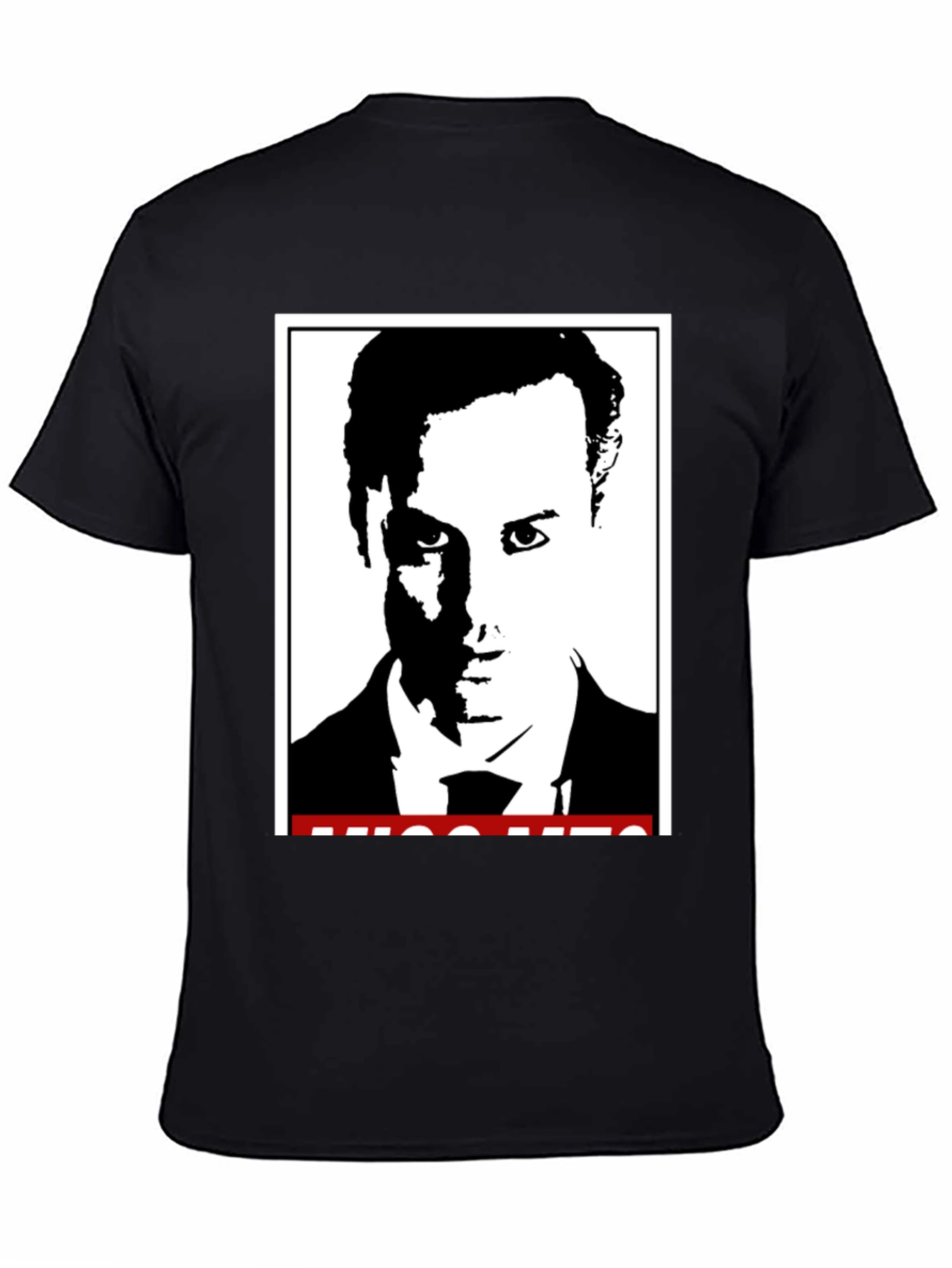 Stylish Black T-Shirt with Graphic Print