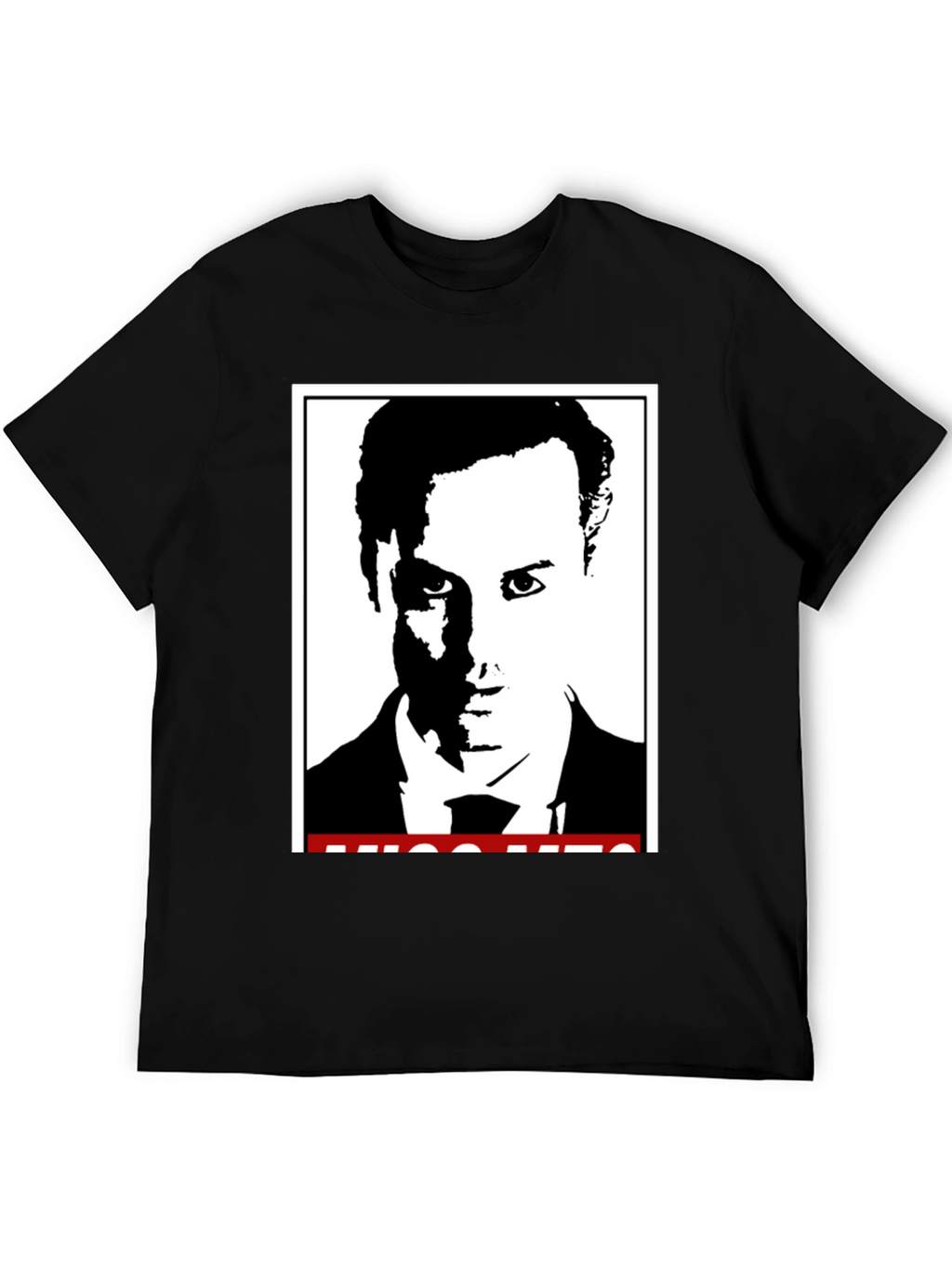 Stylish Black T-Shirt with Graphic Print