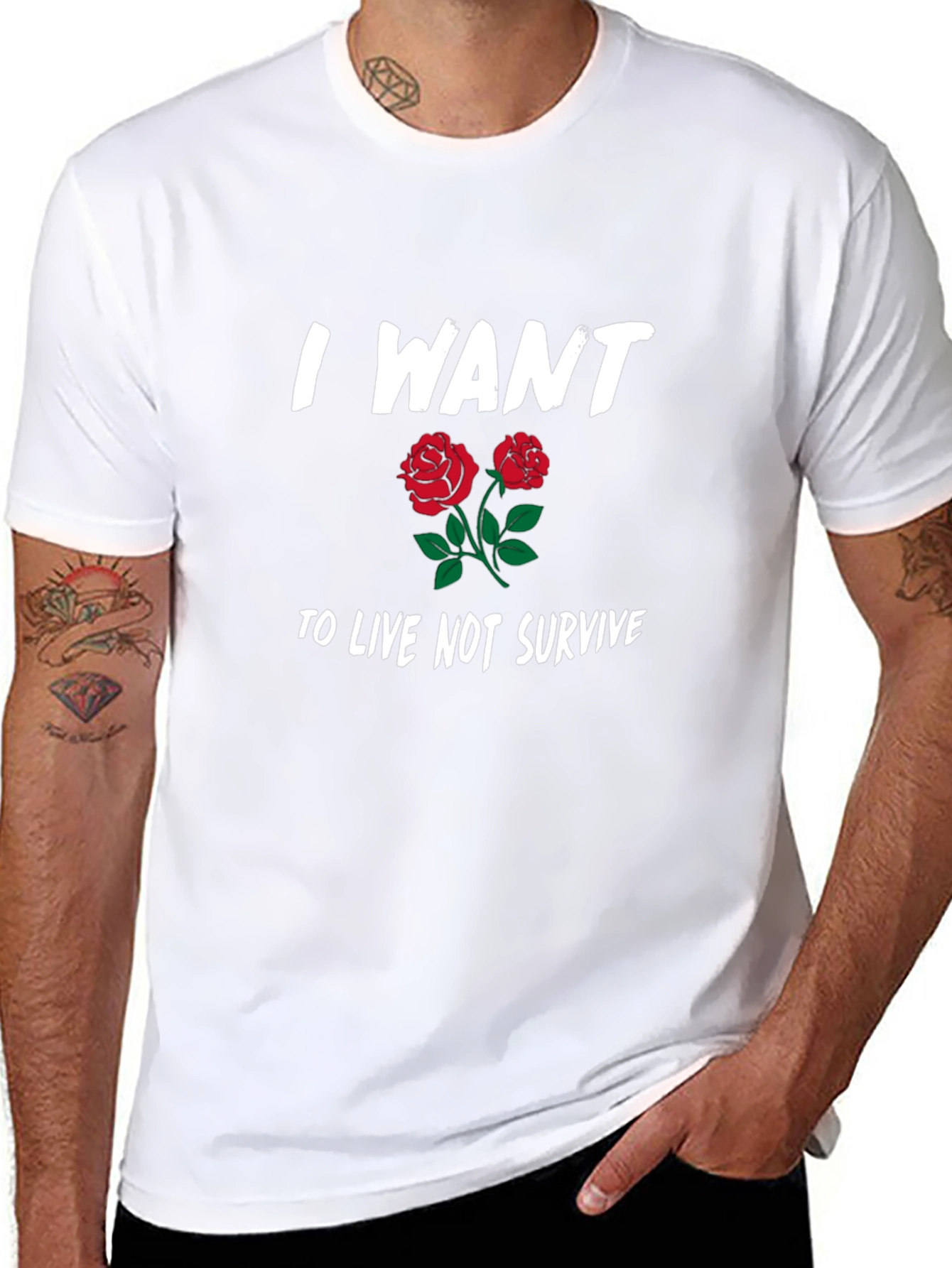 I Want To Live Not Survive Graphic T-Shirt